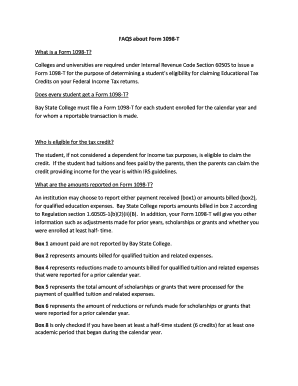 Form 1098-T Eligibility and Reporting