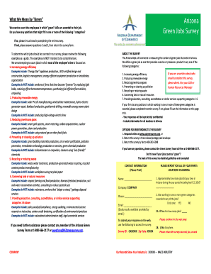 Arizona Green Jobs Survey