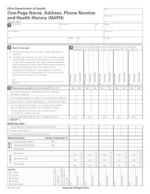 Ohio Medication Pickup Form