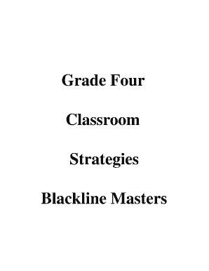 Grade Four Classroom Strategies Blackline Masters