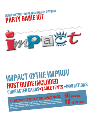 IMPACT @the Improv Party Game Kit