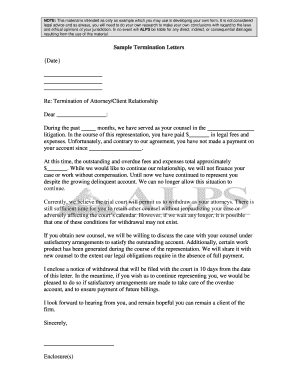 Termination Letter - Edit & Fill Out Online Templates 