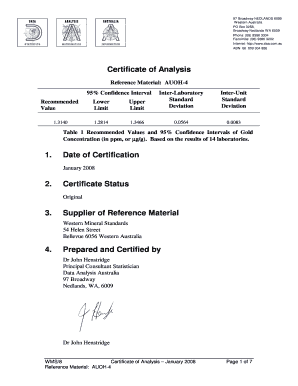 certificate of analysis standard auoh4.doc