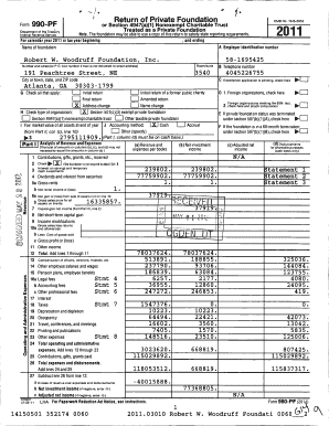 Form 990-PF 2011