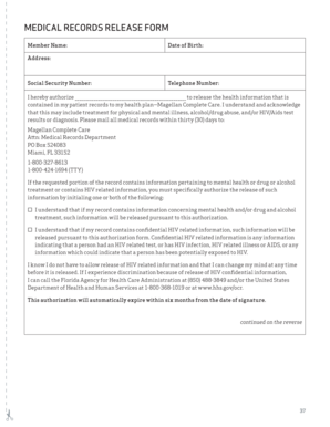 Medical Records Release Form