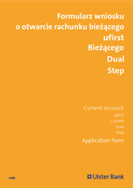 Ulster Bank Current Account Application Form