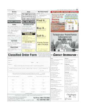 Prairie Farmer Real Estate and Services Classifieds