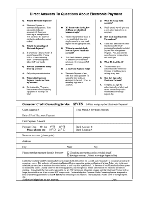 Electronic Payment Authorization Form