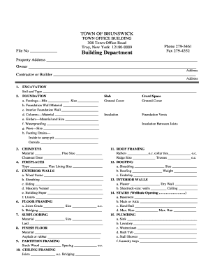 New York Building Permit Application