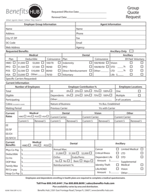 Employee Benefits Enrollment Form