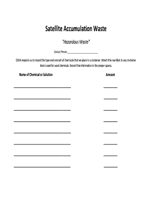 Hazardous Waste Manifest