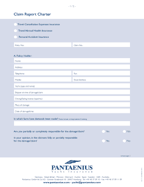 Pantaenius Charter Claim Report