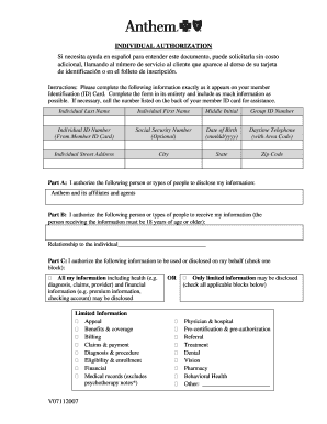 Autorización Individual