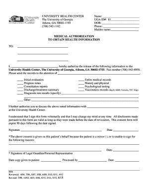 Medical Authorization Form