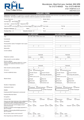 UK Mortgage Enquiry Form