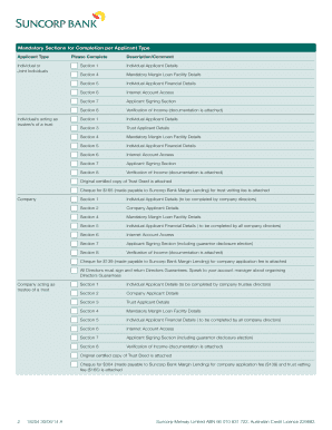 Suncorp Bank Margin Loan Application Form