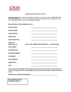 Credit Card Payment Form