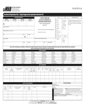 Maryland IRP Original Supplemental Application