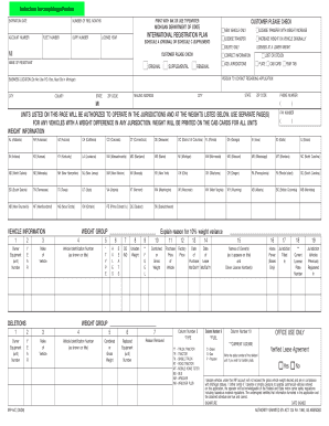 Michigan International Registration Plan Application