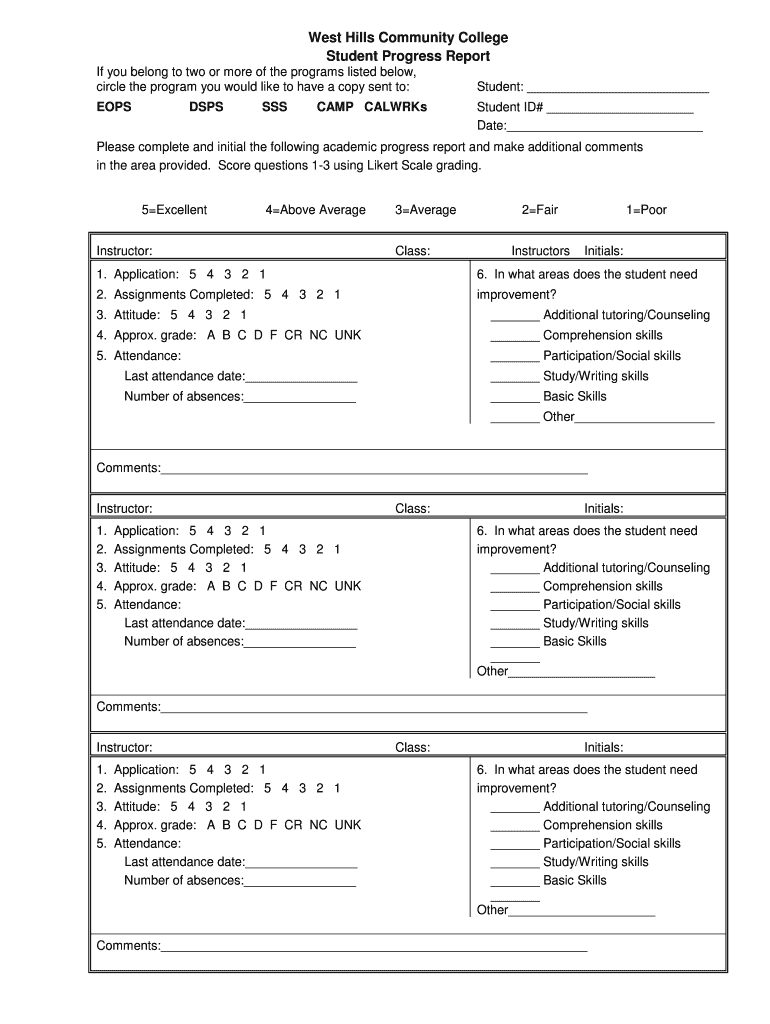 Fillable Online West Hills Community College West Hills College Fax