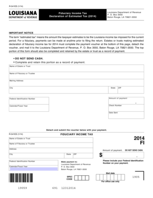 Louisiana Fiduciary Income Tax Form