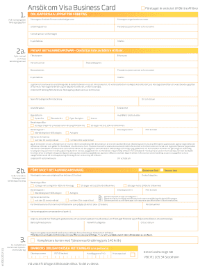 Visa Business Card Application