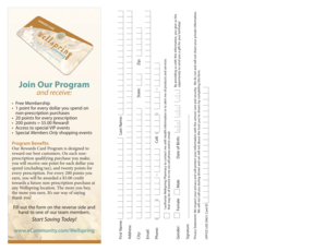 Wellspring Pharmacy Loyalty Program Application