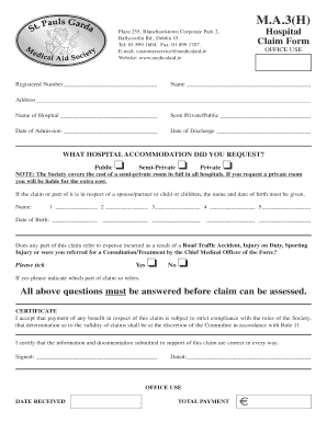 1199 reimbursement form - garda medical aid