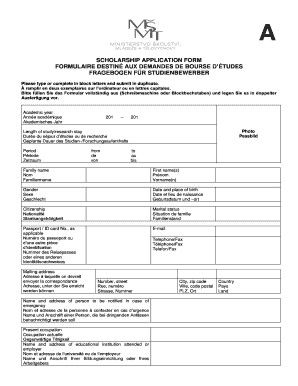 Scholarship Application Form