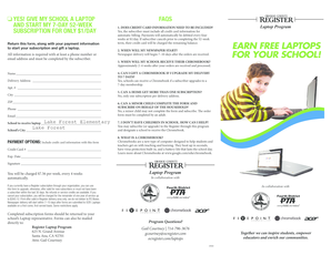 Laptop Program Subscription Form