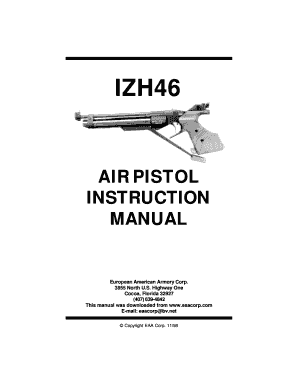 Air Pistol Instruction Manual