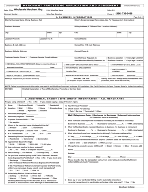 Omaha Merchant Processing Application and Agreement