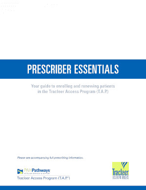 Tracleer Enrollment and Renewal Form