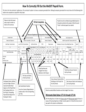 MnDOT Payroll Form