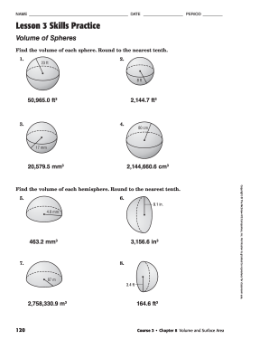 Lesson 3 Extra Practice Volume Of Spheres 77+ Pages Explanation [1.7mb] - Latest Revision 