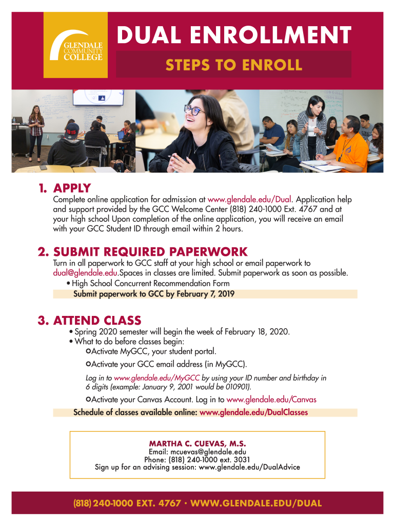 Fillable Online GCC Dual Enrollment Packet Fax Email Print pdfFiller