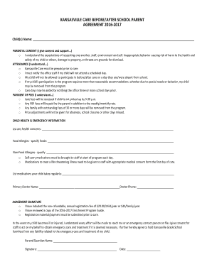 Fillable Online Child Care LoungeFree Child Care Forms, Printable ...