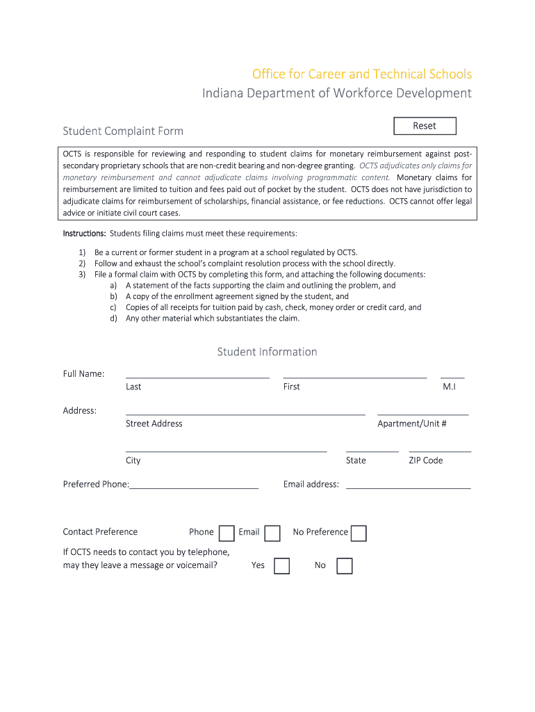 Office for Career and Technical Schools Accredited - IN Preview on Page 1