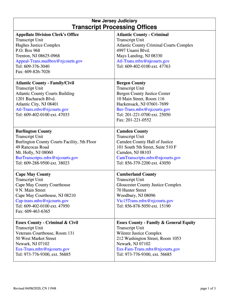Fillable Online Passaic County Superior Court Fax Email Print pdfFiller