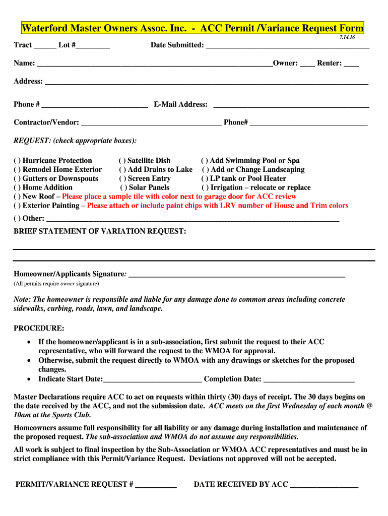 Fillable Online Planning and Zoning Commission Application Waterford