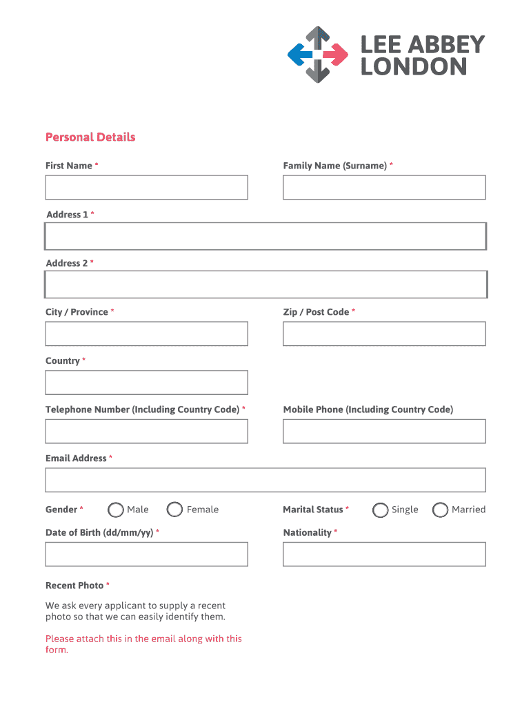 Fillable Online Please note that this is NOT an application form
