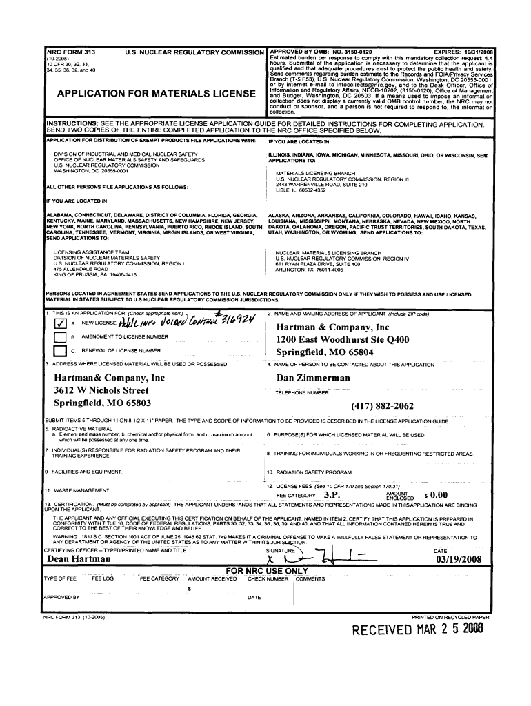 Fillable Online NRC Form 237 Request for Access Authorization Fax