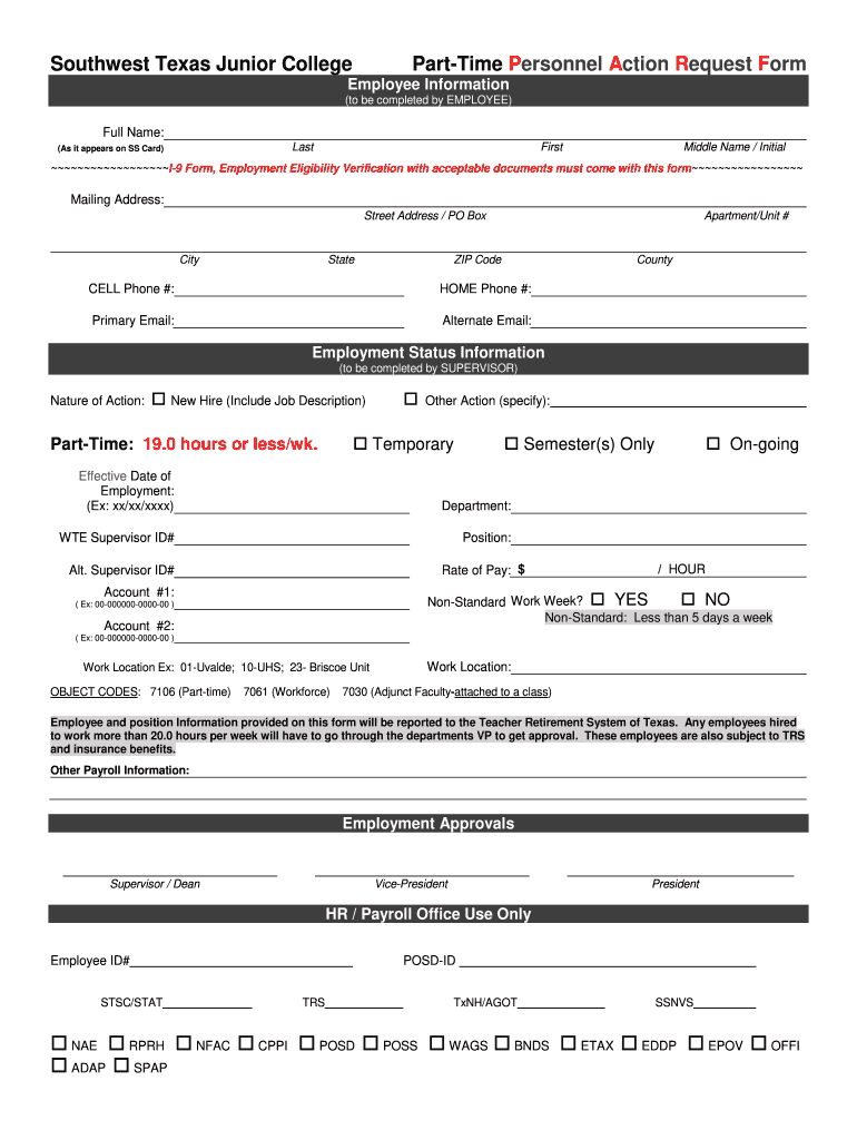 Personnel Action Request Form Fill Online Printable Fillable Blank personnel-action-request-form-fill-online-printable-fillable-blank