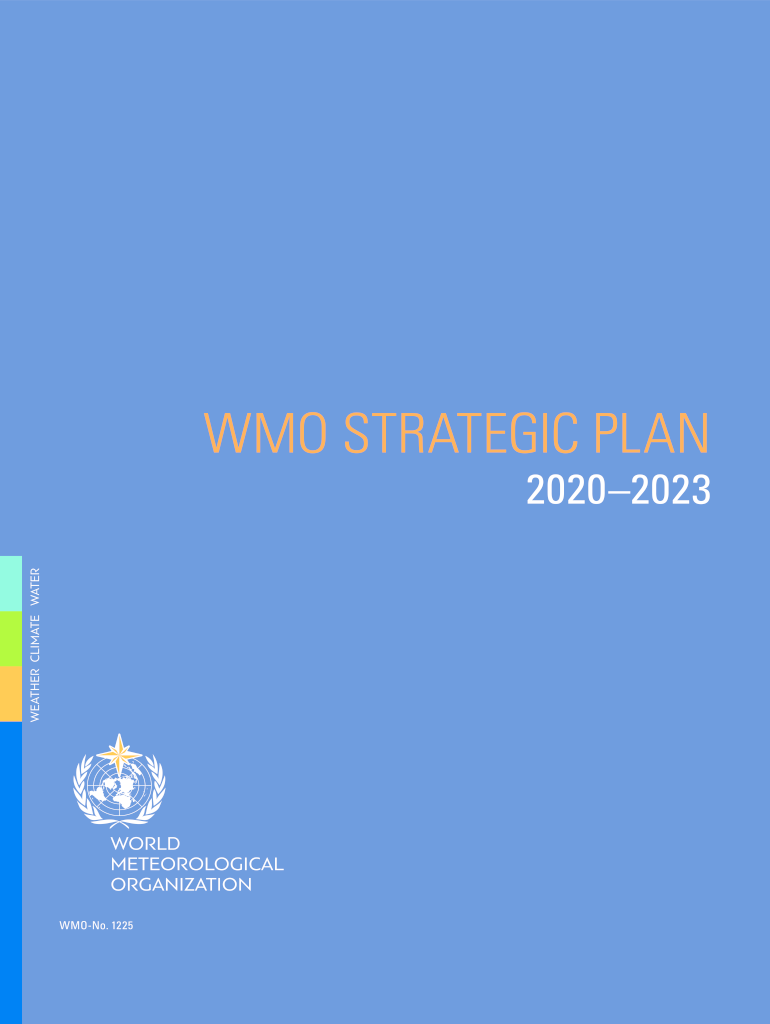 Fillable Online WMO STRATEGIC PLAN Fax Email Print pdfFiller