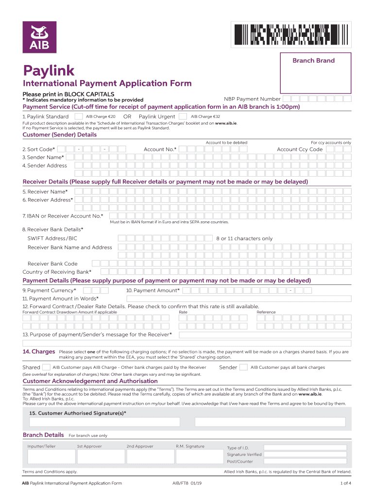 2019 Form IE AIB FT8 Fill Online Printable Fillable Blank PdfFiller