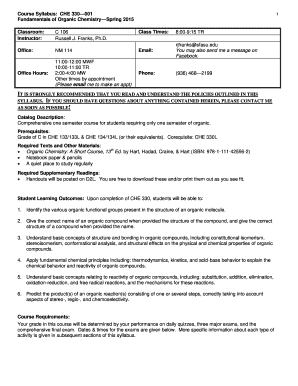 Course Syllabus - SFA