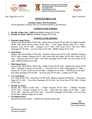 FEEDBACK FORM FOR THE STUDENTS - SRMS