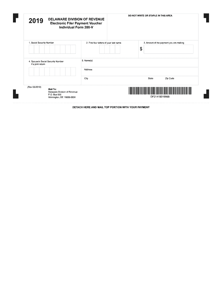 delaware payment voucher Preview on Page 1.