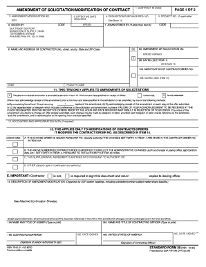 AMENDMENT OF SOLICITATION/MODIFICATION OF CONTRACT OCODE
