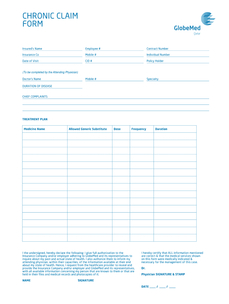 Fillable Online Outpatient Claim Form Direct Billing Healthcare